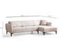 Atelier Del Sofa Sofá Esquinero Belissimo Right - Off White 270x140cm